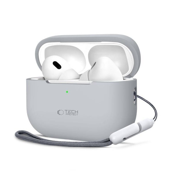 Tech-Protect Apple Airpods Pro 1/2 Cover Silikone - Crayon Grå Grå