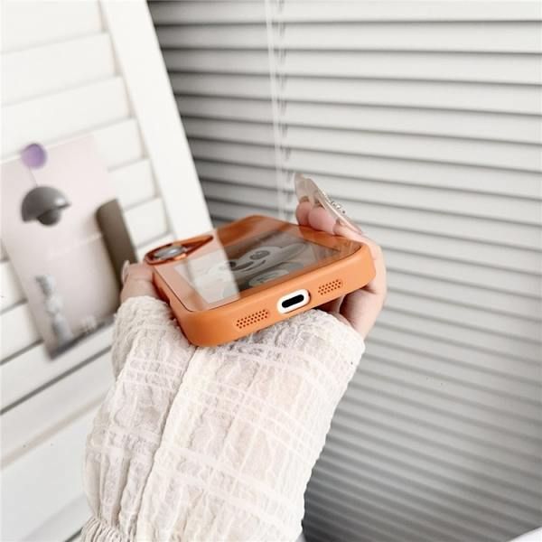 Mobilskal till iPhone 17 NFC DIY Customized HD Smart E-Ink - Orange Orange