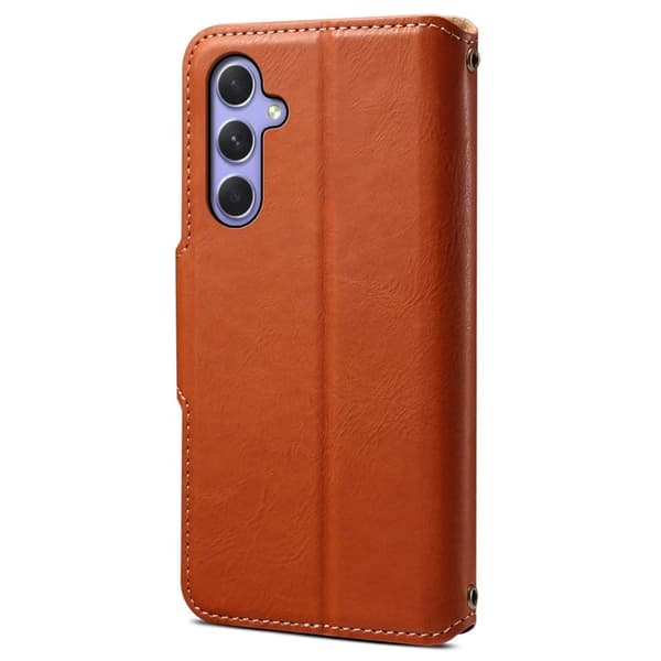 DENIOR Samsung Galaxy A54 5G Plånboksfodral Konstläder Brun