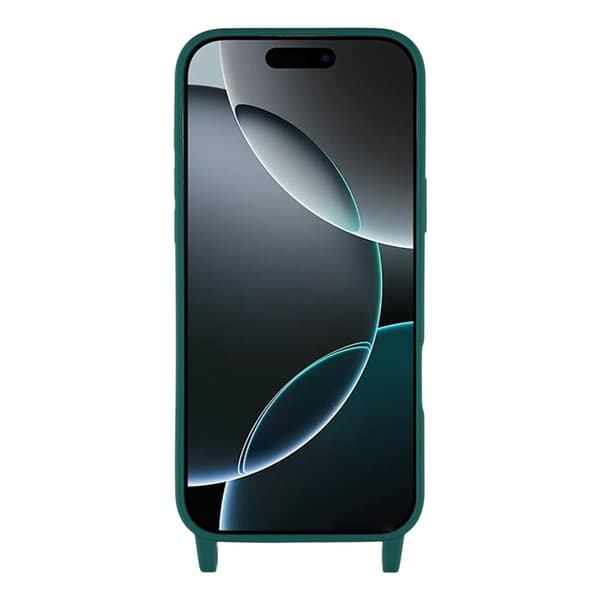 Mobilskal till iPhone 17 Pro Max TPU med Hål för Rem - Mörkgrön Grön