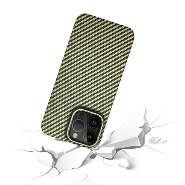 KZDOO Mobilskal till iPhone 16 Pro Max Aramid Fiber - Grön
