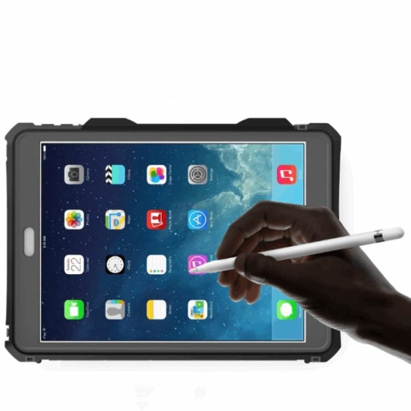 iPad 10.2 (2019/2020/2021) Shell Shell Box IP68 vedenpitävä - musta