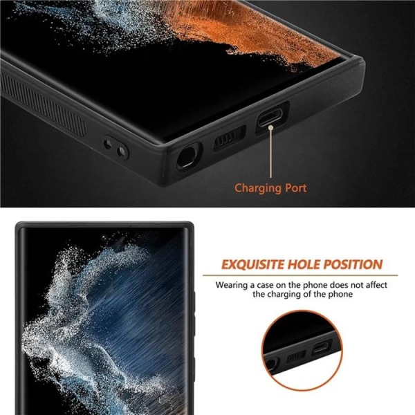Galaxy S23 Ultra Mobile Case Magsafe PU-nahka - ruskea