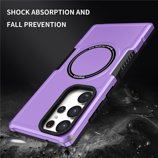 Galaxy S23 Ultra Skal Magsafe Anti Drop - Lila