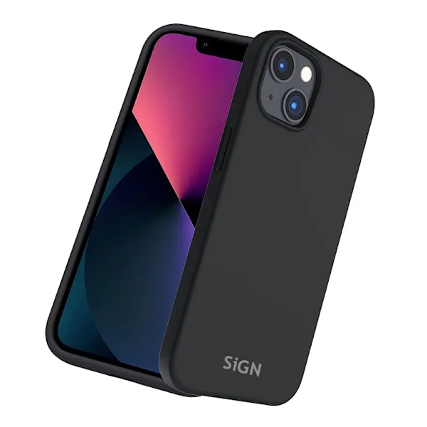 SiGN iPhone 14 Plus Skal Liquid Silicone - Sort Svart