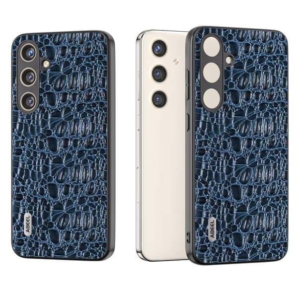 ABEEL Mobilskal till Samsung Galaxy S24 i Äkta Läder - Blå