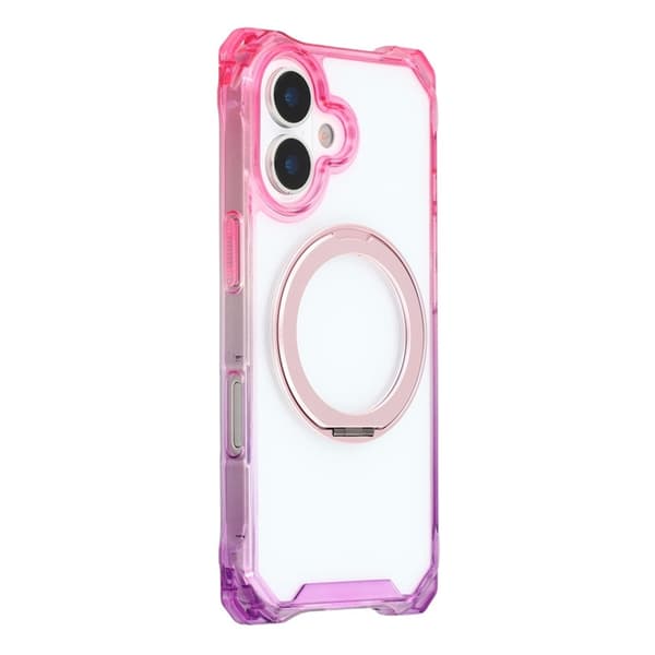 Mobilskal till iPhone 17 MagSafe Ring Kickstand - Rosa / Lila Rosa
