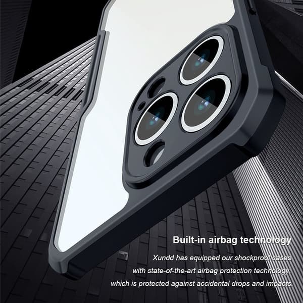 XUNDD Mobilskal till iPhone 13 Pro Acrylic TPU SkyddsSvart