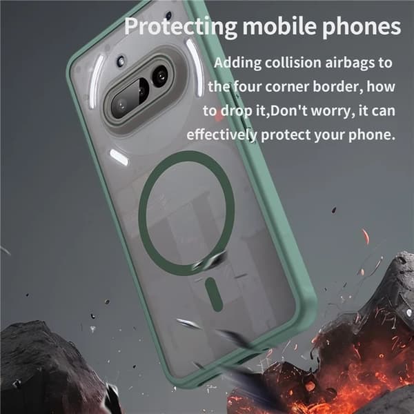 Mobilskal till Nothing Phone (3a) MagSafe Anti Drop - Grön Grön