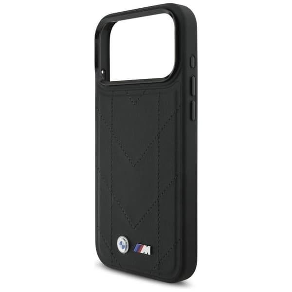 BMW Mobilskal till iPhone 17 Pro Max MagSafe M Quilted Logo Svart