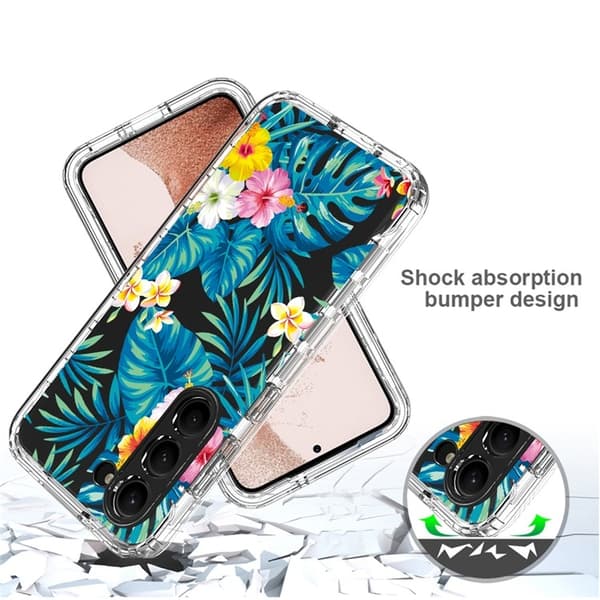 Galaxy S23 Plus Skal Pattern Printing - Plantain Leaf Flerfärgad