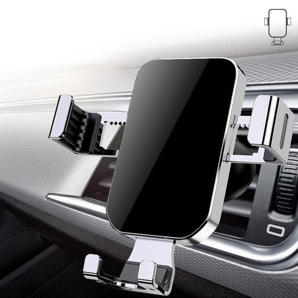 Gravity Smartphone Bilholder - Sølv Silver
