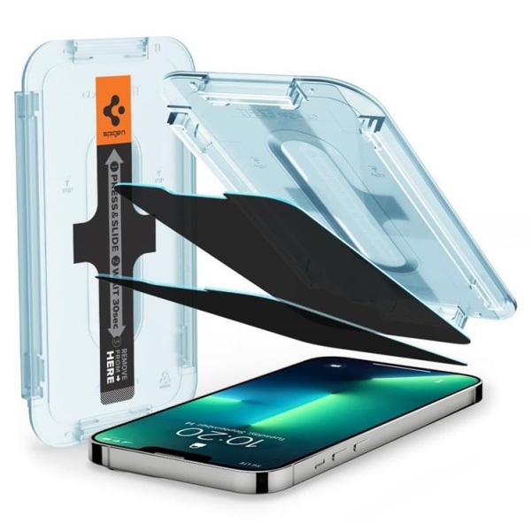 Spigen 2-Pack Privacy Härdat Glas Skärmskydd iPhone 13 Pro Max