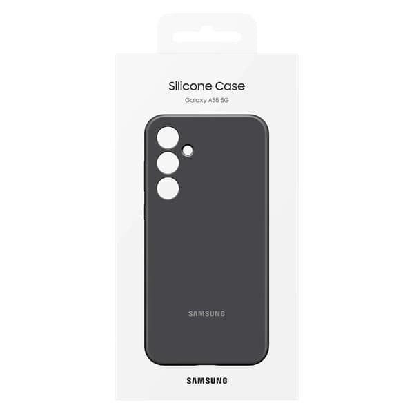 Mobilskal till Samsung Galaxy A55 Silikon - Svart Svart