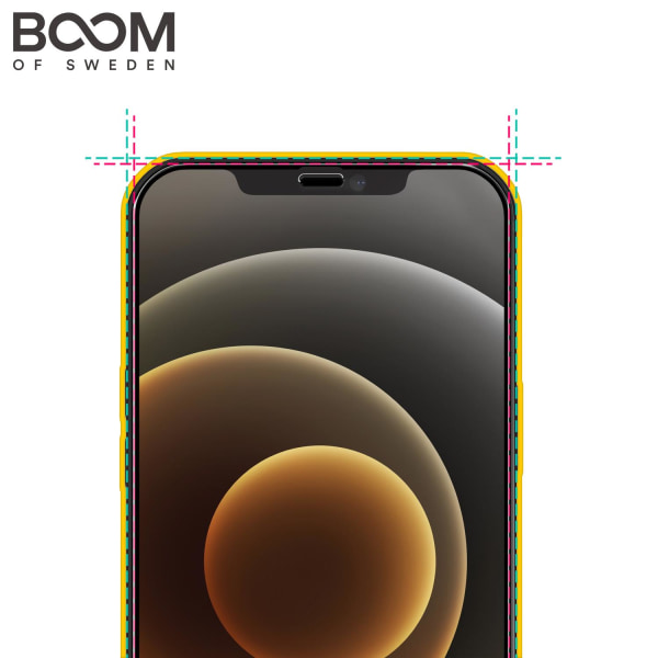 BOOM Curved Härdat Glas Skärmskydd iPhone 12 Mini Transparent