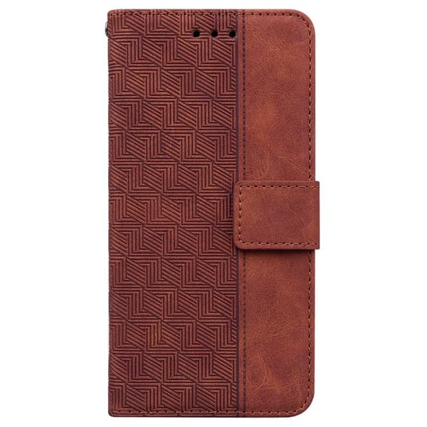 Plånboksfodral för Samsung Galaxy S26 Plus Konstläder med handledsrem - Brun