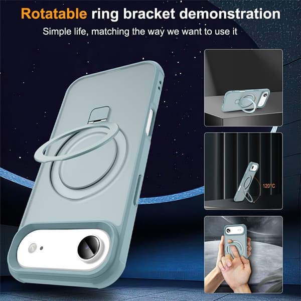 Mobilskal till iPhone Air MagSafe TPU+PC Kickstand - Blå Blå