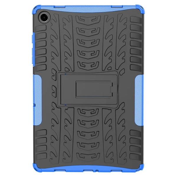 Mobilskal till Galaxy Tab A9 Plus Tire Texture med Kickstand - Blå Blå