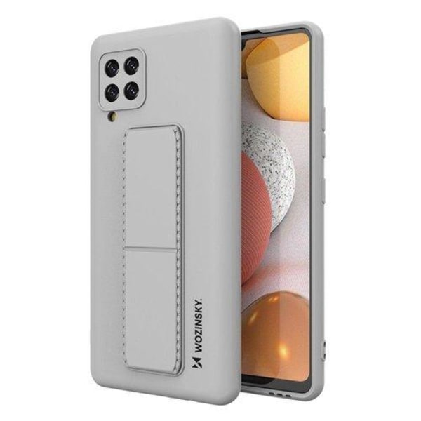 Wozinsky Kickstand silikonikotelo Samsung Galaxy A42 5G - harmaa Grey