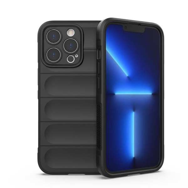 iPhone 13 Pro Skal Elastic Armored Magic Shield - svart Black