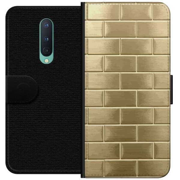 Plånboksfodral till OnePlus 8 med Gyllene Murstenar