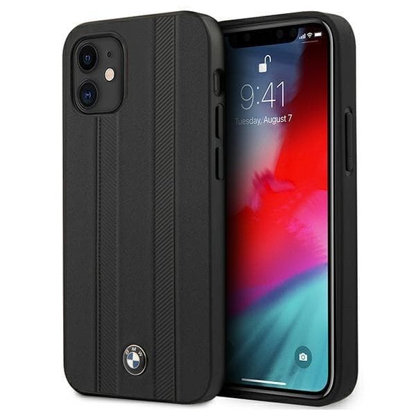 BMW Signature Dækmærker Skal iPhone 12 Mini - Sort Black