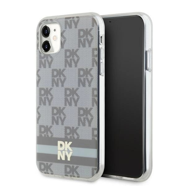 DKNY iPhone 11/XR Mobilskal Magsafe IML Checkered Mono Beige