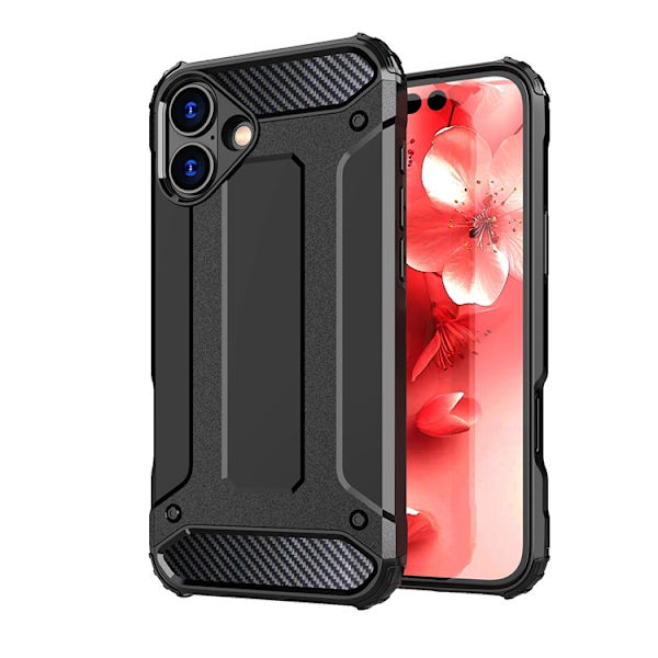 Mobilskal till iPhone 16e Hybrid Armor - Svart