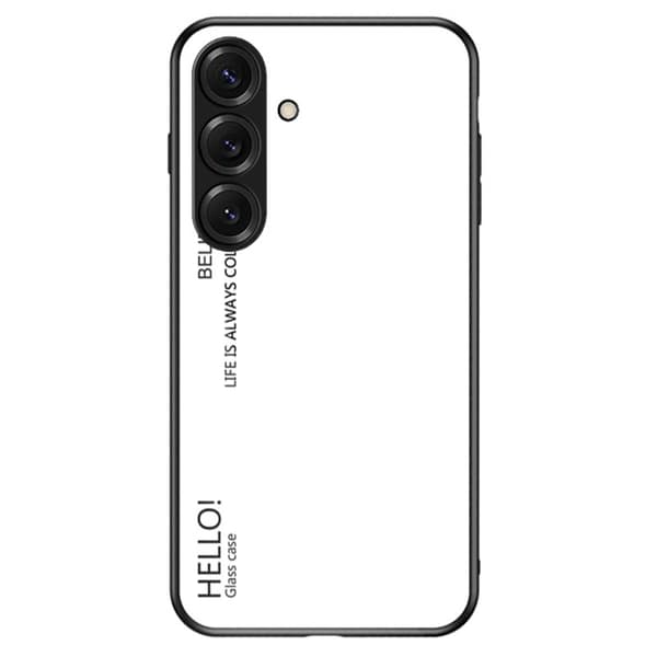 Mobilskal för Samsung Galaxy S26 Anti-rep och härdat glas PC + TPU - Vit