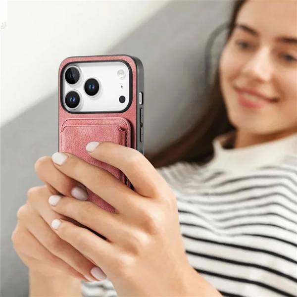 Mobilskal till iPhone 17 Pro Max Retro Detachable - Rosa Rosa