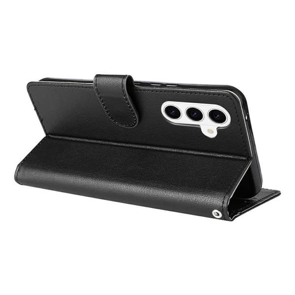 Samsung Galaxy S26 / S26 Pro Plånboksfodral Ställ Konstläder - Svart