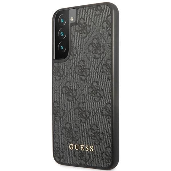 Guess Telefontaske til Galaxy S24 Plus Metal Guld Logo - Sort Black