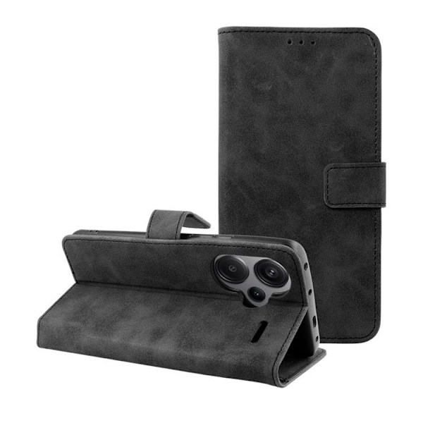 Xiaomi Redmi Note 13 Pro Plus Plånboksfodral Tender - Svart