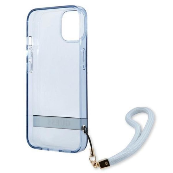 Guess iPhone 13 mini Skal Translucent Stap - Blå