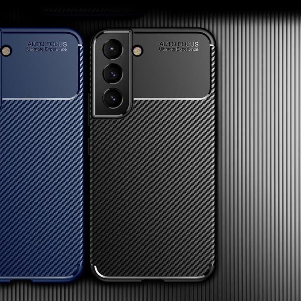 Carbon Fiber Skal Galaxy S22 Plus 5G - Blå Blå