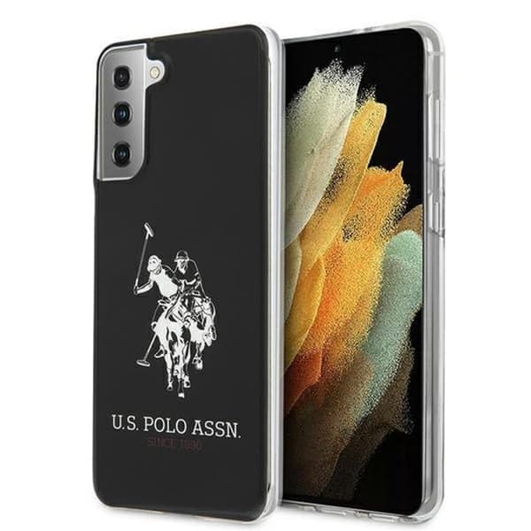 US Polo Shiny Big Logo Skal Galaxy S21 Plus - Svart Black