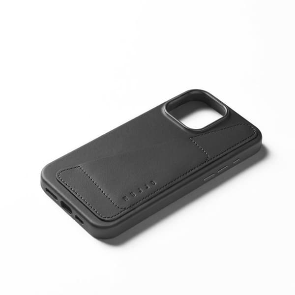 Mujjo Mobilskal till iPhone 16 Pro Max MagSafe Korthållare - Svart Black