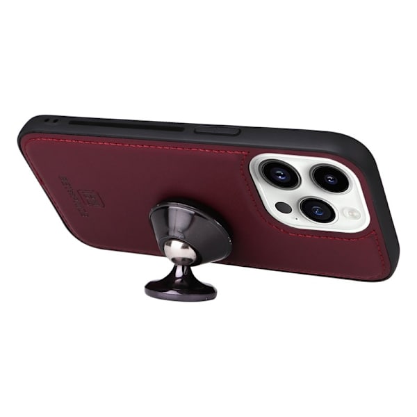 BETOPNICE iPhone 14 Pro Plånboksfodral - Avtagbart Konstläder - Vinröd