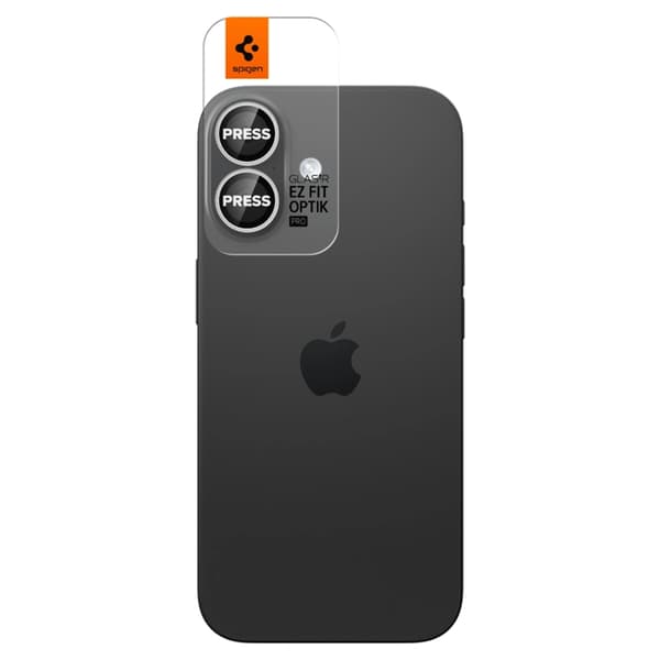[2-Pack] Spigen iPhone 17 hærdet glas kameradæksel EZ Fit - Blå Blå