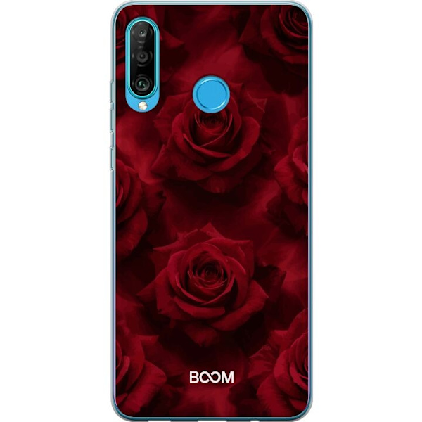 Mobilskal till Huawei P30 lite med Crimson Rose