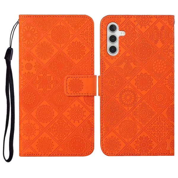 Plånboksfodral för Samsung Galaxy S26 Konstläder - Orange