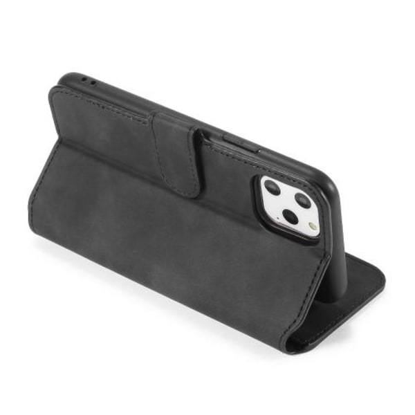 DG.MING Retro Wallet Cover til iPhone 11 Pro - Sort Black