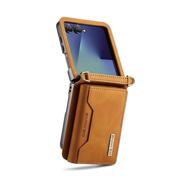 DG.MING Mobilskal till Galaxy Z Flip 7 Detachable M2 - Brun Brun