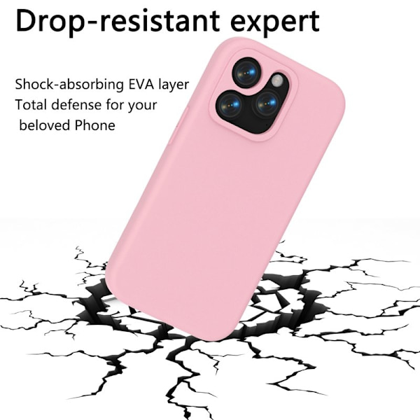 Mobilskal till iPhone 15 Pro Max Shockproof EVA - Rosa Rosa