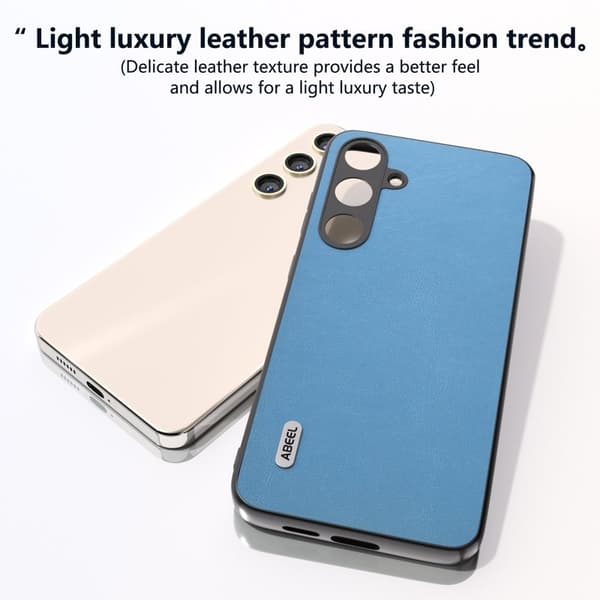 ABEEL Mobilskal till Samsung Galaxy S24+ PU Läder TPU Blå
