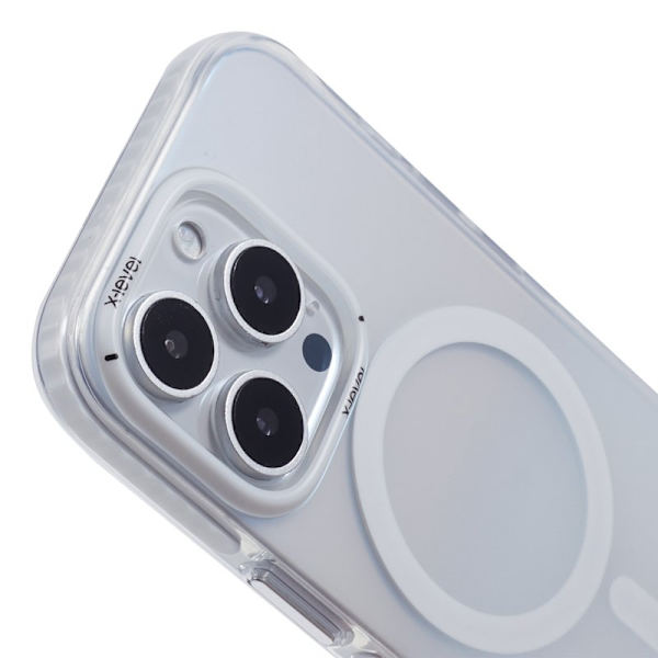 X-LEVEL Mobilskal till iPhone 16 Pro MagSafe TPU Gradient Vit