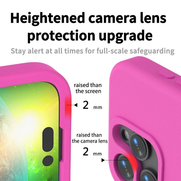 Mobilskal till iPhone 13 Pro Max Shockproof EVA - Rosa Ros