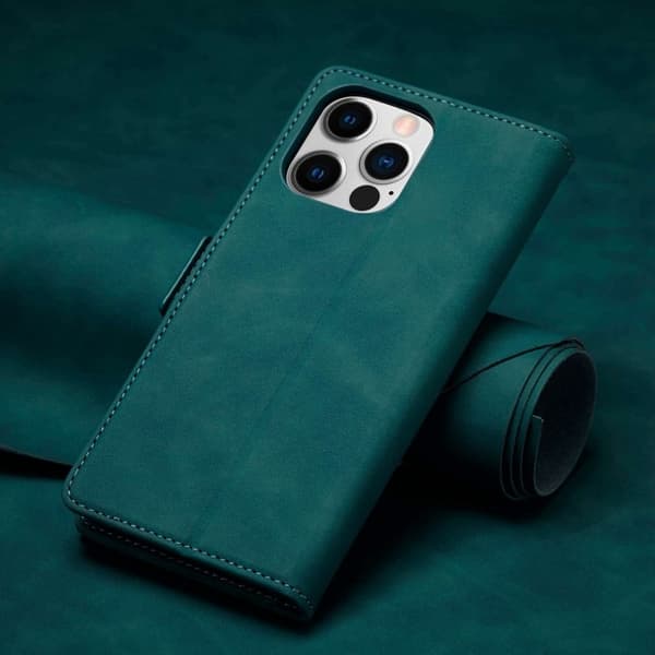 FORWENW F3-Series iPhone 14 Pro Max Plånboksfodral Konstläder - Cyan