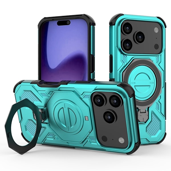 Mobilskal till iPhone 17 Pro Max Rotating Kickstand - Babyblå Blå