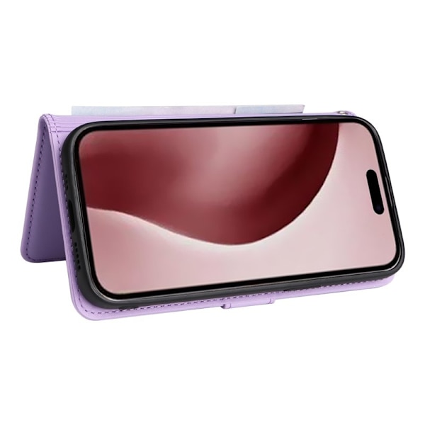 BETOPNICE iPhone 16 Pro Plånboksfodral - Avtagbart Konstläder - Lila